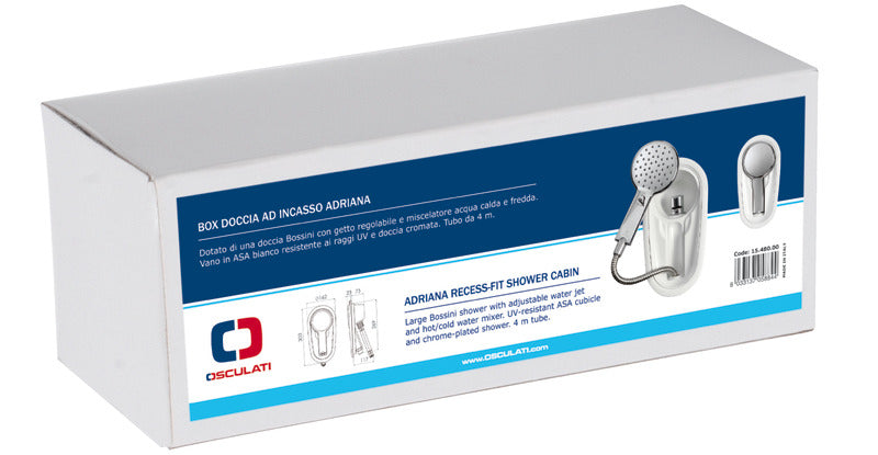 Adriana recess-fit deck shower - foto originale Osculati Srl