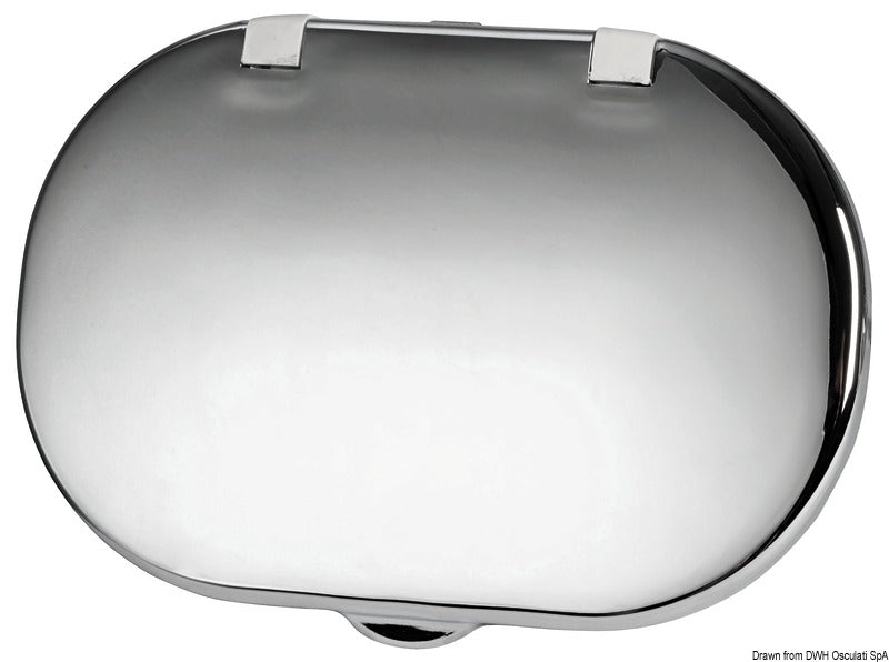 Oval neutral door chromed - foto originale Osculati Srl