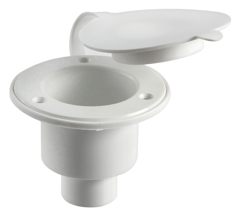 White deckshower head housing + cap/gasket - foto originale Osculati Srl