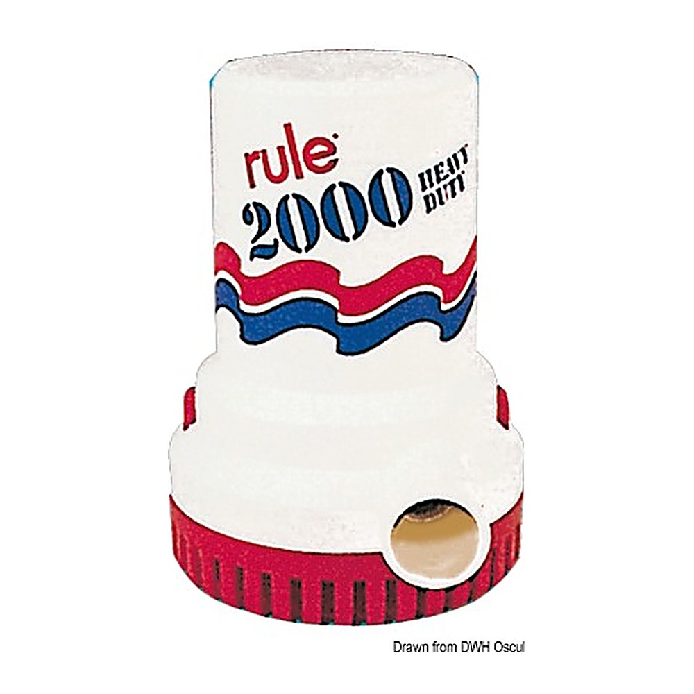 Rule 2000 submersible pump 12 V 8.4 A - foto originale Osculati Srl