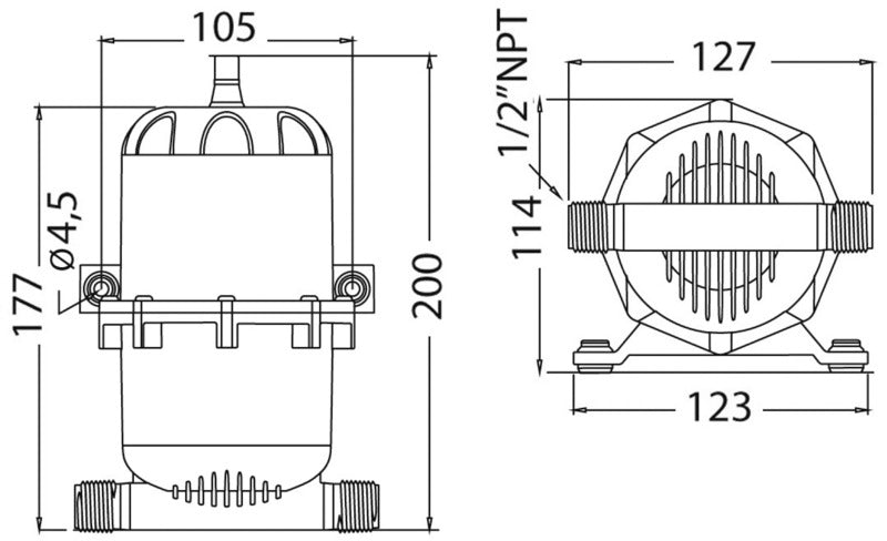 ABS accumulator tank 0.75 l - foto originale Osculati Srl