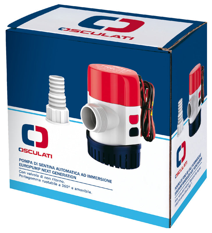 Europump Next Generation automatic bilge pump 1100 24V - foto originale Osculati Srl