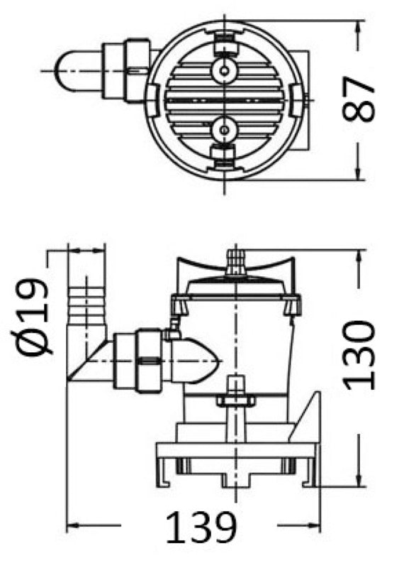Europump submersible pump f. fish tank aeration - foto originale Osculati Srl
