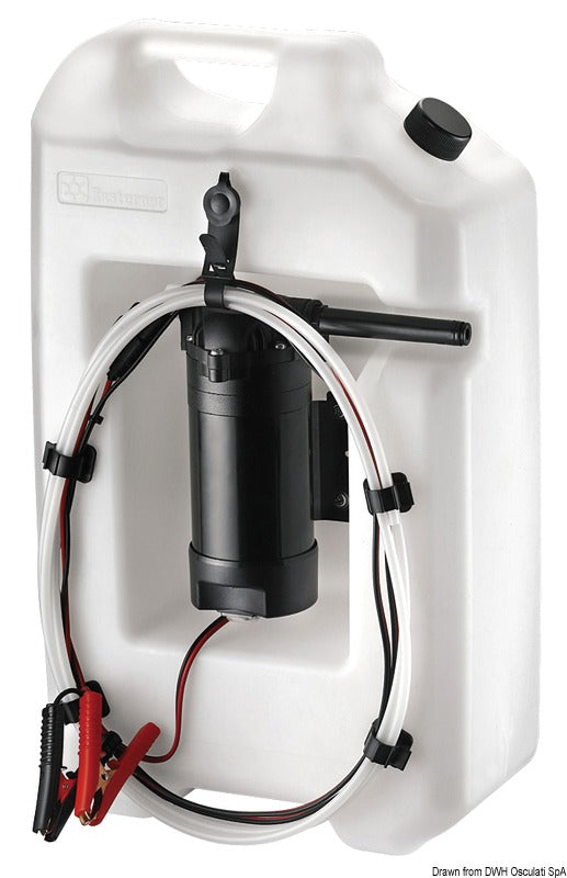 Oil change kit 12 V w/tank - foto originale Osculati Srl