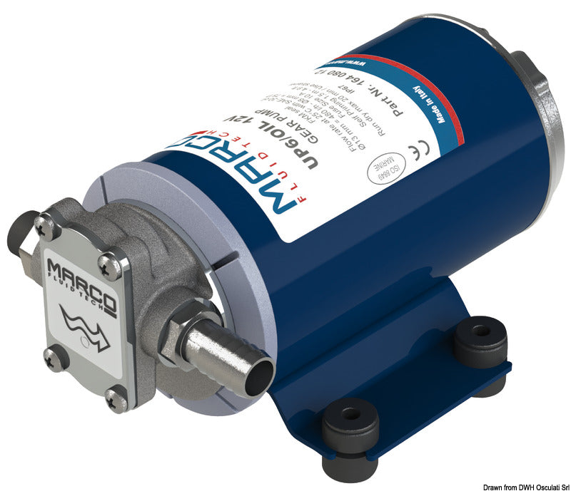 Marco electric pump oil pouring/replacem. 12V 10 A - foto originale Osculati Srl