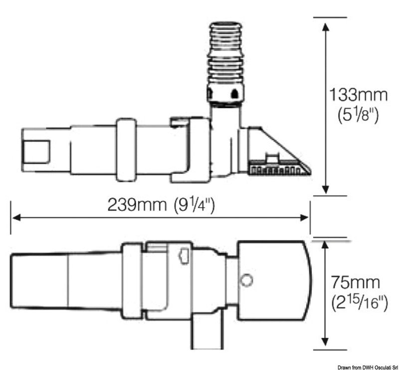 Whale Supersub Smart submers. bilge pump 1100 24V - foto originale Osculati Srl