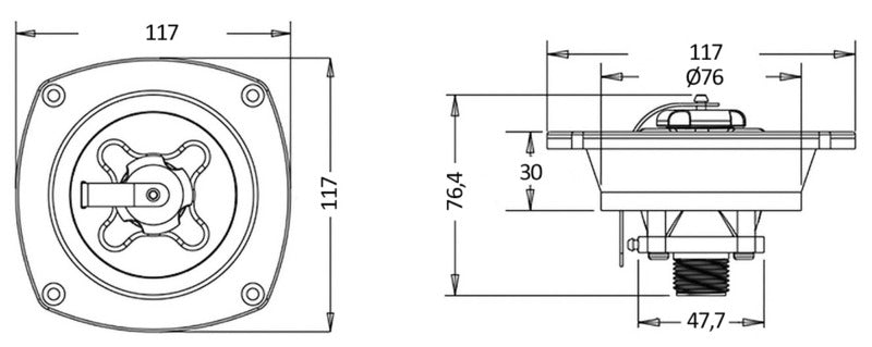 Dock water inlet and pressure regulator - foto originale Osculati Srl
