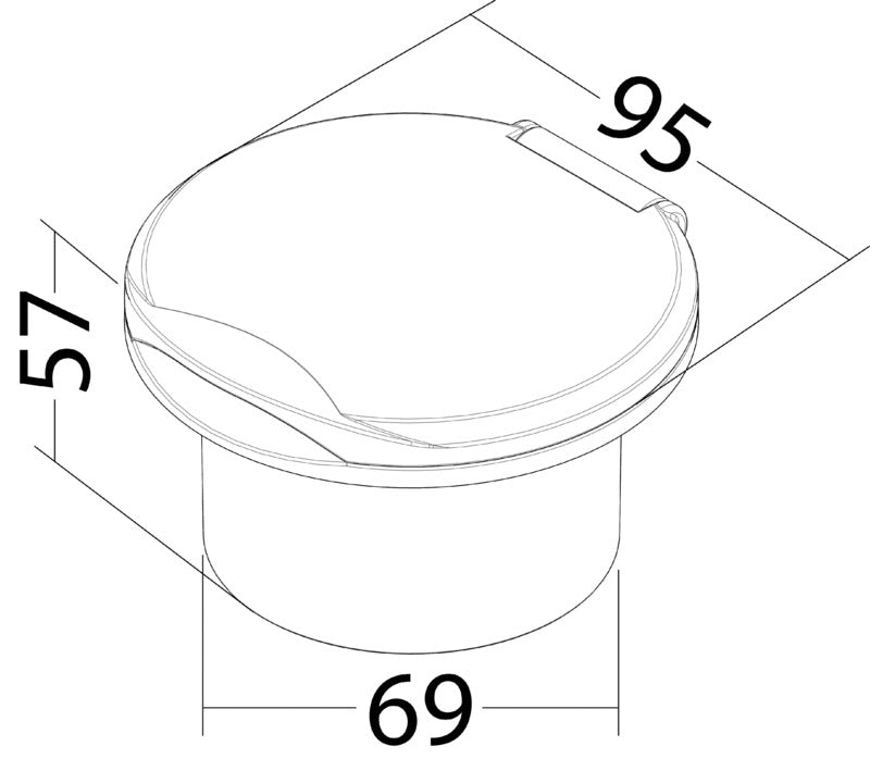 Classic Evo SS water plug for deck washing - foto originale Osculati Srl