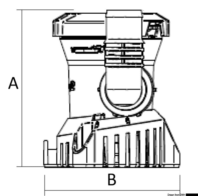 ATTWOOD Tsunami Mk2 bilge pump T1200 24V 52l - foto originale Osculati Srl