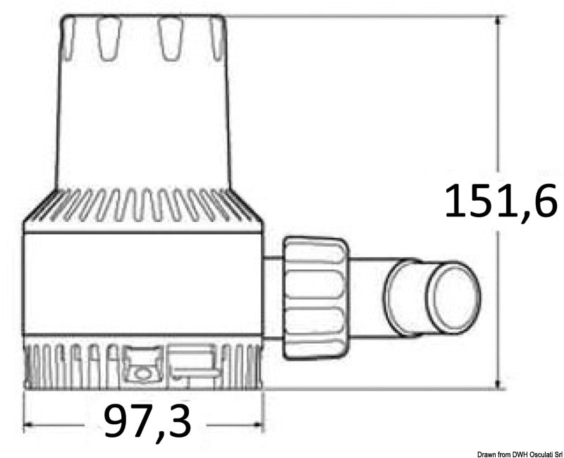 Attwood Heavy Duty bilge pump 12 V 6.6 A - foto originale Osculati Srl