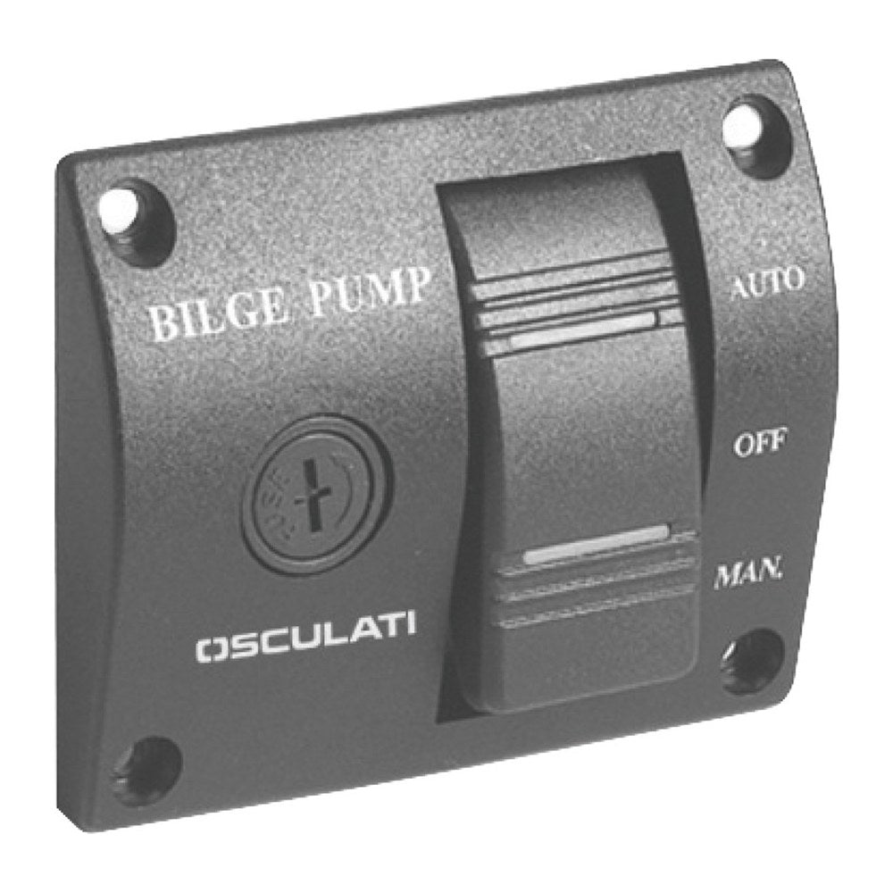 Universal panel switch for bilge pumps 12/24V - foto originale Osculati Srl