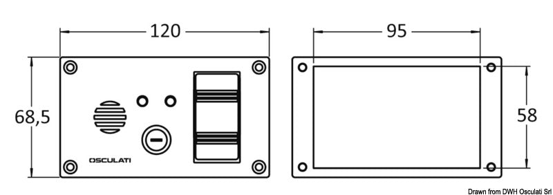 ON-OFF-ON control panel f. bilge pumps - foto originale Osculati Srl