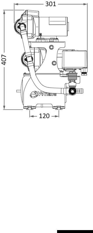 WHALE high-flow rate fresh water pump 24 V - foto originale Osculati Srl