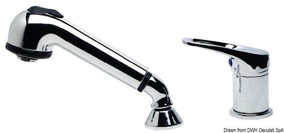 Olivia single-control mixer + removable shower - foto originale Osculati Srl