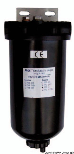 Pre-filter paper cartridge 3/8" only gasoline 8 micron - foto originale Osculati Srl