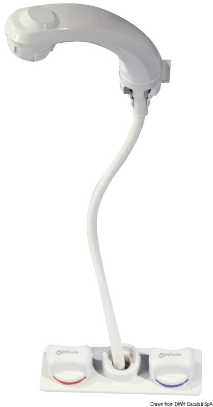 Whale Elegance shower long tap hot/cold water - foto originale Osculati Srl