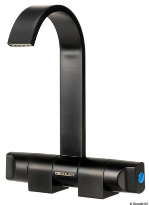 Style black tap hot and cold water - foto originale Osculati Srl