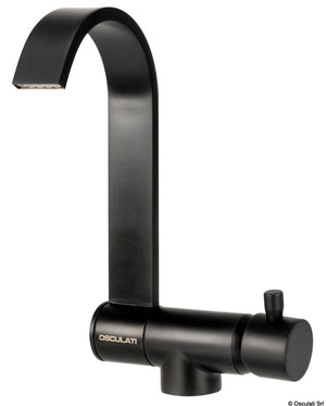Style black foldable hot/warm water mixer - foto originale Osculati Srl
