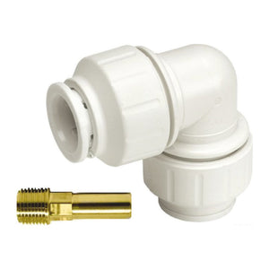 John Guest Speedfit female/male brass elbow 1/2" - foto originale Osculati Srl