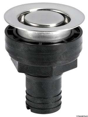 Flush cockpit drain w/AISI 316 head - foto originale Osculati Srl