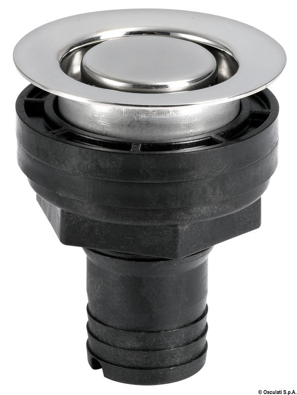 Flush cockpit drain w/AISI 316 head - foto originale Osculati Srl