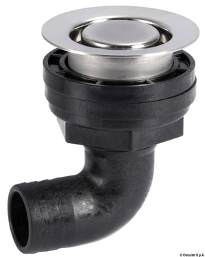 Flush cockpit drain w/AISI 316 head 90° - foto originale Osculati Srl