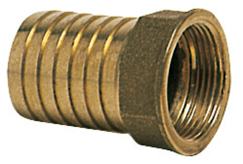 Cast brass female hose adaptor 2"1/2 x 70 mm - foto originale Osculati Srl
