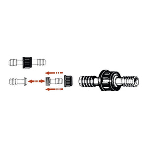 Nylon cylindrical hose fitting 14 mm (pack of 10) - foto originale Osculati Srl