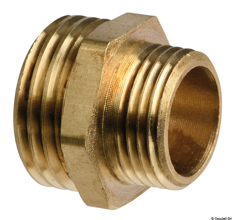 Brass double nipple 2" x 2"1/2 - foto originale Osculati Srl