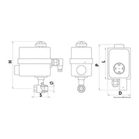 Ventil PN40 1"1/2 med manöverpanel