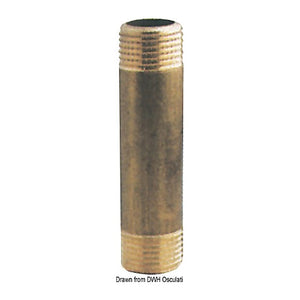 Brass extension sleeve 1"1/4 x 150 mm - foto originale Osculati Srl