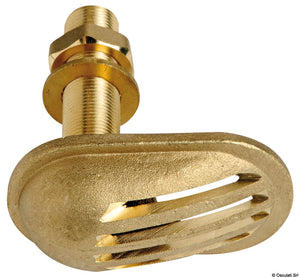 Cast brass thru hull scoop strainer 3" - foto originale Osculati Srl