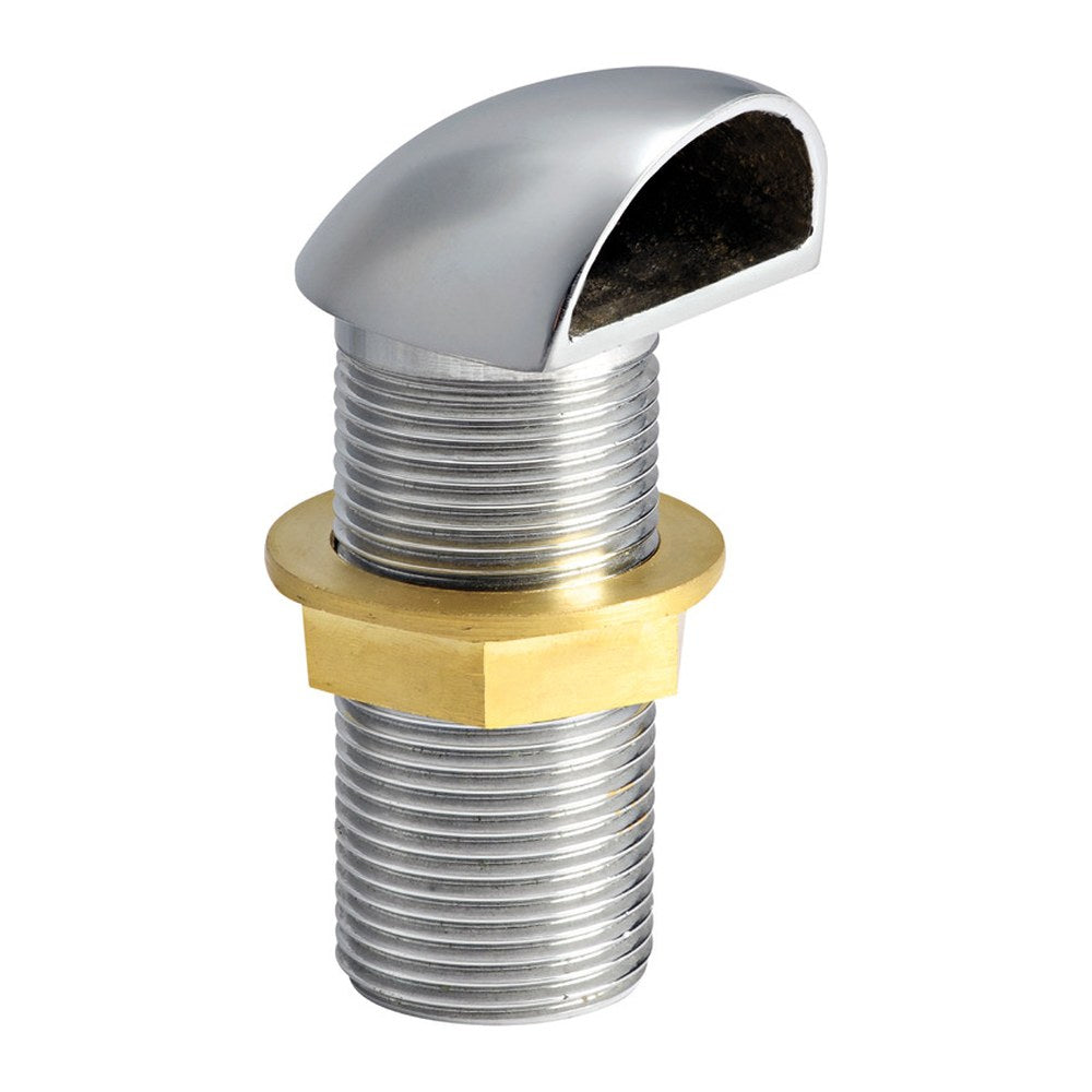 Chromed brass scupper 1"1/4 - foto originale Osculati Srl