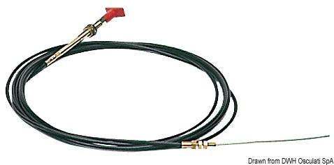 Cable f. flexible remote control 6 m - foto originale Osculati Srl