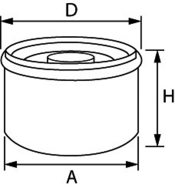 Oil filter VOLVO diesel 847741 - foto originale Osculati Srl