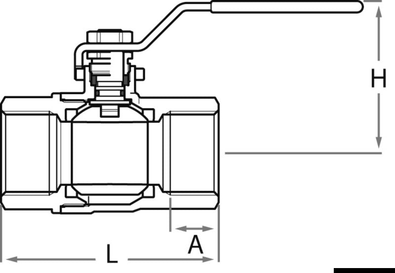 GUIDI bronze F-F ball valve full flow 1/2" - foto originale Osculati Srl