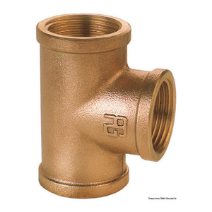 GUIDI bronze F-F-F T-fitting 3" - foto originale Osculati Srl