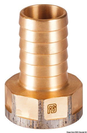 GUIDI bronze female hose connector 1"1/2 x 38 mm - foto originale Osculati Srl