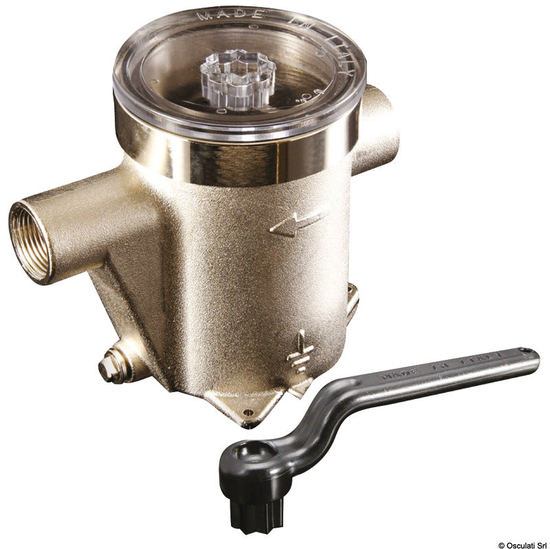 Nickel-plated brass water purification filter 1"1/2 - foto originale Osculati Srl