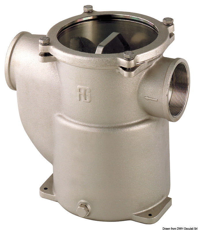 Special water cooling filter nickelplat. RINA 1" - foto originale Osculati Srl