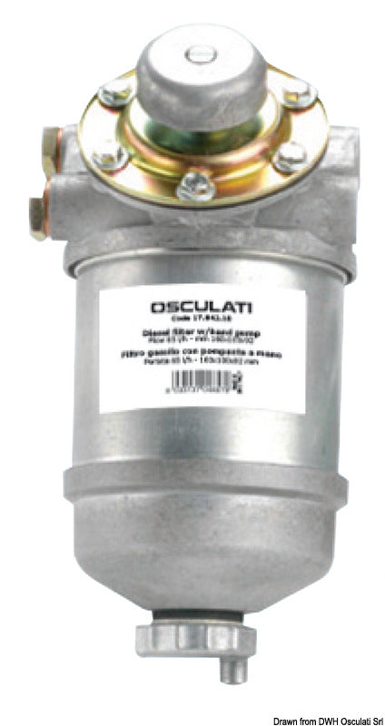 Diesel filter w/hand pump - foto originale Osculati Srl