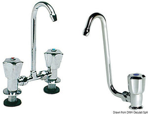 Swivelling spout tab chromed brass cold - foto originale Osculati Srl