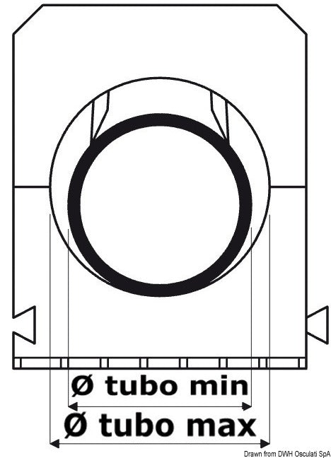 Hose clip 40/60 mm (pack of 15) - foto originale Osculati Srl