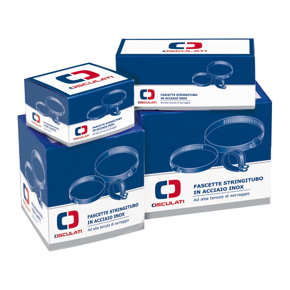 Hose clamp AISI 316 12 x 16-25 mm (pack of 10) - foto originale Osculati Srl
