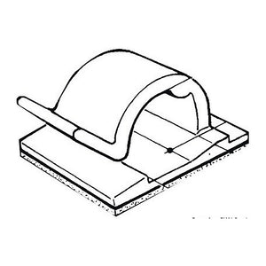 Nylon self-adhesive cable clamp 8 x 11 mm (pack of 100) - foto originale Osculati Srl