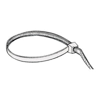 Kabelbinder, lösbarer Nylon weiß 2 cm (100er-Pack)