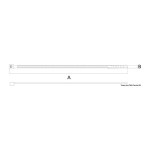 Heat-resistant clamp 365 mm (pack of 100) - foto originale Osculati Srl