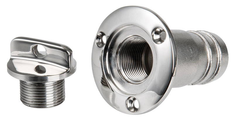 Bilge drain plug AISI 316 mirror polished 48 mm - foto originale Osculati Srl