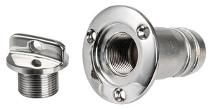 Bilge drain plug AISI 316 mirror polished 60 mm - foto originale Osculati Srl