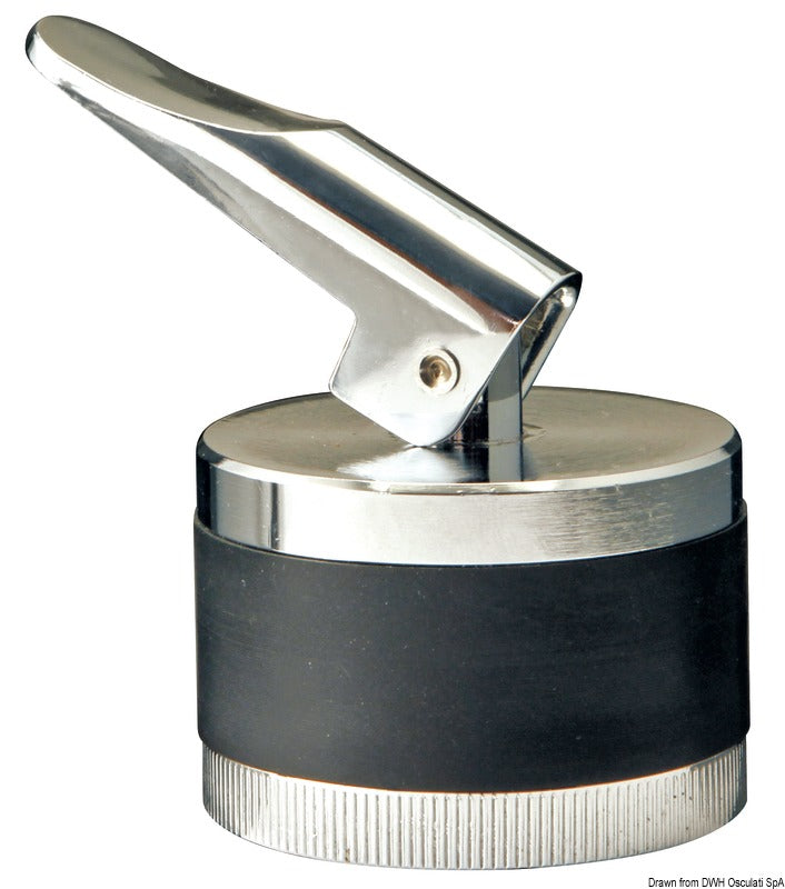 Chromed brass expansion drain plug 34 mm - foto originale Osculati Srl